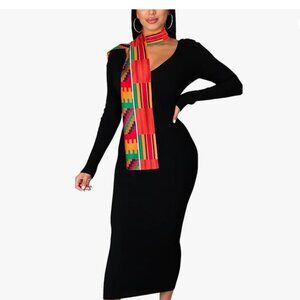 African Kente Print Stole Sash Scarf
